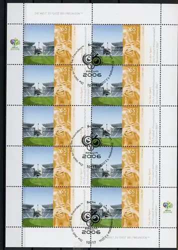 Bund Zehnerbogen 2519 Berlin Ersttagssonderstempel #1D312