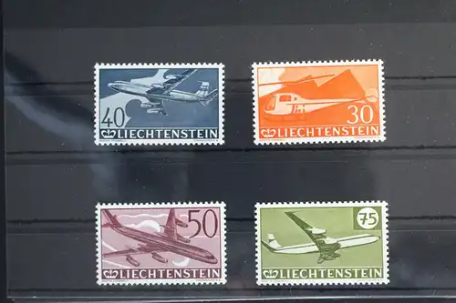 Liechtenstein 391-394 postfrisch Flugzeuge Hubschrauber #WW177
