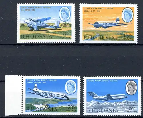 Rhodesien 42-45 postfrisch Flugzeuge #HB475