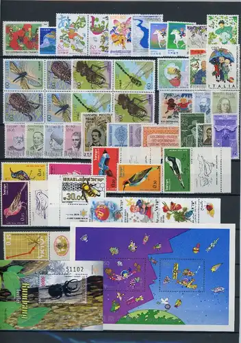 LOT "INSEKTEN" Marken/Blöcke postfrisch #Schm5074