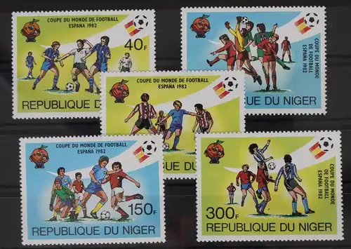 Niger 767-771 postfrisch Fußball - Weltmeisterschaft #WW705