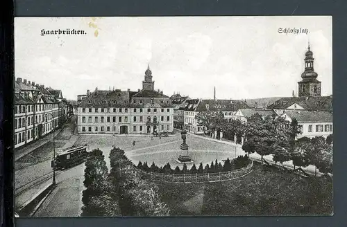 AK Saarbrücken Schloßplatz 1909 #HC121