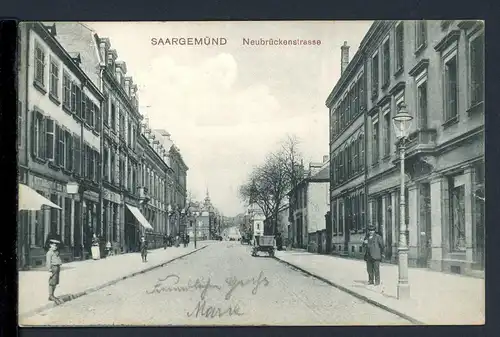 AK Saargemünd -Deutsches Kaiserreich Neubrückenstraße 1907 #HC130