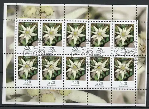Bund Zehnerbogen 2530 Berlin Ersttagssonderstempel #1D329