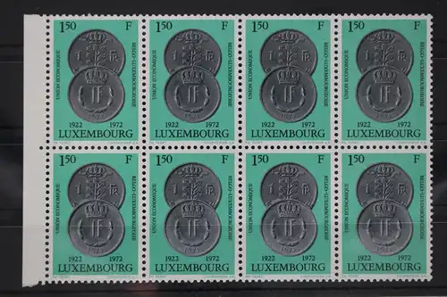 Luxemburg 841 postfrisch als Achterblock #WV274