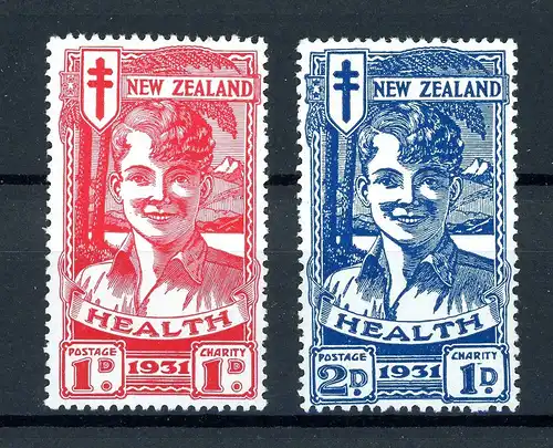 Neuseeland 179-180 mit Falz #HB477