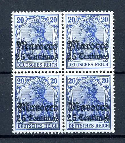 Deutsche APA Marokko 37 postfrisch 4er Block #HC324