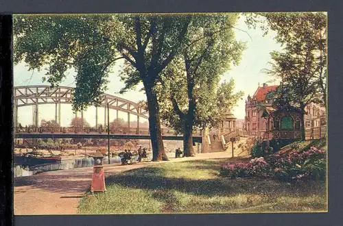 AK Saarbrücken Kaiser Friedrich-Brücke 1911 #HC120