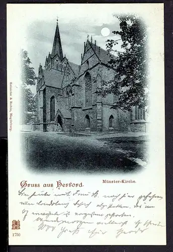 AK Herford Münster-Kirche 1899 #HE511