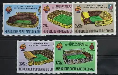 Kongo (Brazzaville) 883-887 postfrisch Fußball - Weltmeisterschaft #WW273