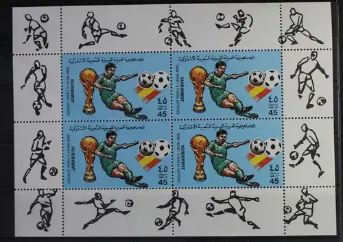 Libyen 990A postfrisch Kleinbogensatz A, Fußball #WW272