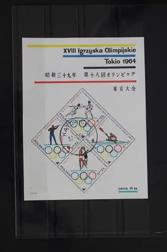 Polen Block 33 mit 1522-1525 gestempelt #WY899