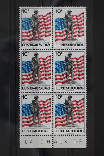 Luxemburg 1111 postfrisch als Sechserblock #WV435