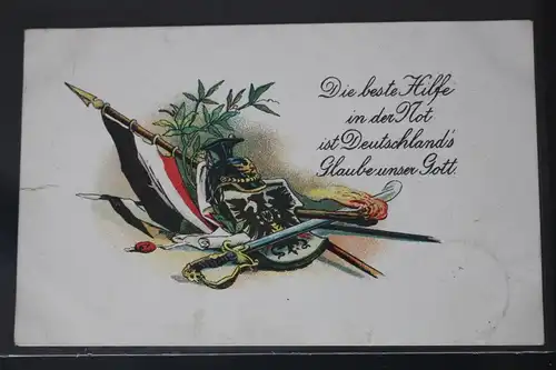 AK Deutschland Die beste Hilfe in der Not ist ... Feldpost 1918 #PL186