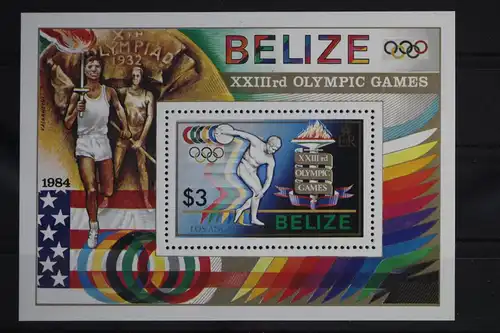 Belize Block 63 mit 751 postfrisch Olympische Spiele #WW377