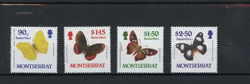 Montserrat 683-86 postfrisch Schmetterling #GL857