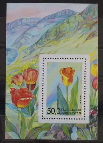 Usbekistan Block 2 mit 41 postfrisch #WZ717