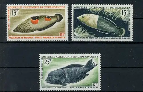 Neukaledonien 415-417 postfrisch Fische #JL328