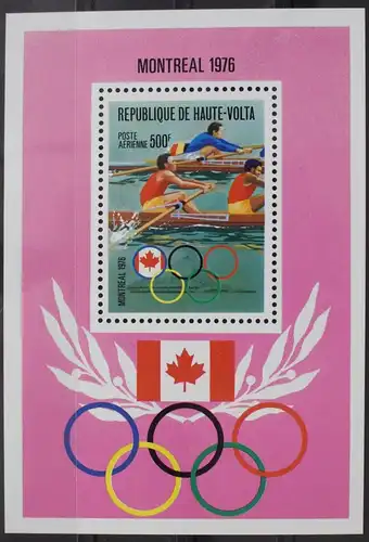 Obervolta Block 41 mit 622 postfrisch Olympische Spiele #WW599