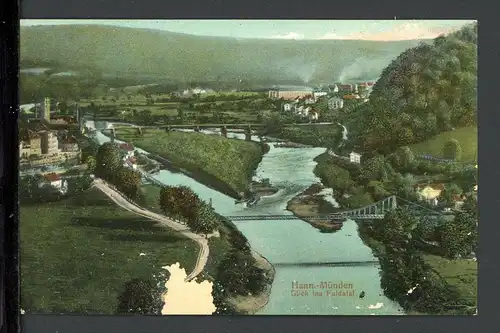 AK Hann.-Münden Blick ins Fuldatal um 1910 #HC336