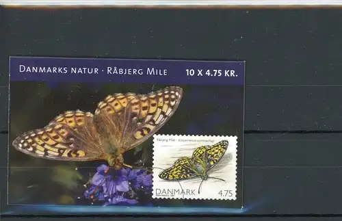 Dänemark M-Heft 1472 postfrisch Schmetterling #Schm940