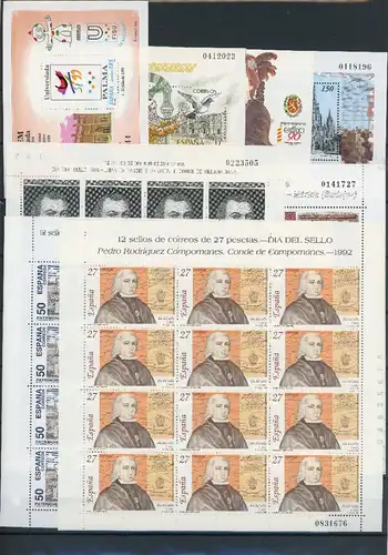 LOT "SPANIEN" Blöcke postfrisch #GG1883