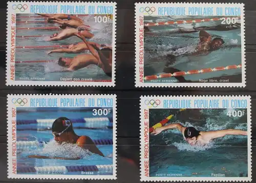Kongo (Brazzaville) 1076-1079 postfrisch Olympische Spiele #WW540