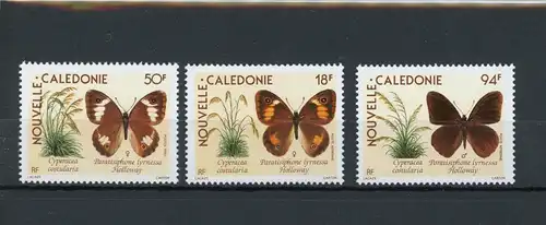 Neukaledonien 867-69 postfrisch Schmetterling #GL868