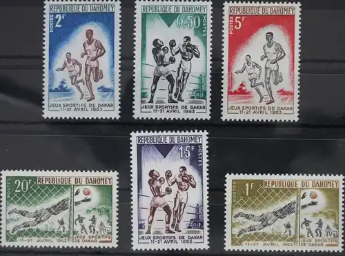 Dahomey 213-218 postfrisch Sport #WW438