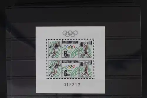 Tschechoslowakei Block 76 postfrisch Olympische Spiele #WW675