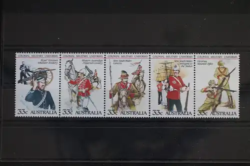 Australien 913-917 postfrisch Fünferstreifen #FA679