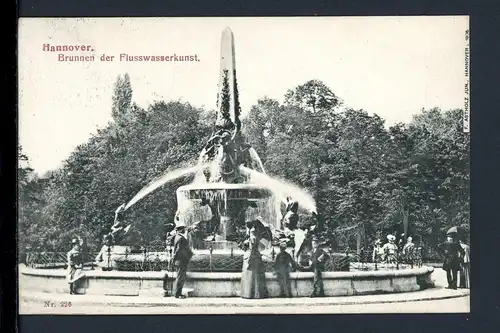 AK Hannover Brunnen der Flusswasserkunst 1906 #HE567