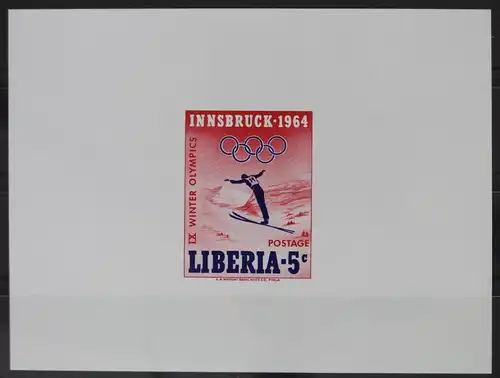 Liberia 612B postfrisch als Blockausgabe, Olympische Spiele #WW658