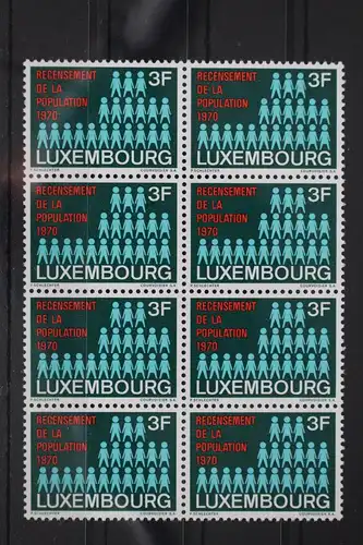 Luxemburg 811 postfrisch als Achterblock #WV243