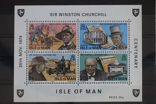 Großbritannien Isle of Man Block 1 mit 48-51 postfrisch #WZ986