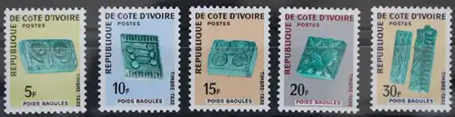 Elfenbeinküste Portomarken 29-33 postfrisch #WZ612