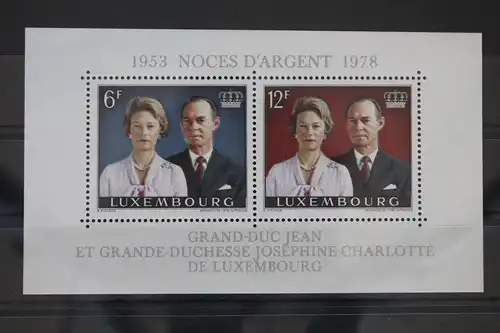Luxemburg Block 11 mit 962-963 postfrisch #WV376