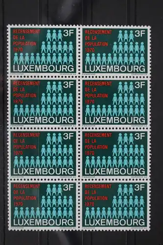 Luxemburg 811 postfrisch als Achterblock #WV244
