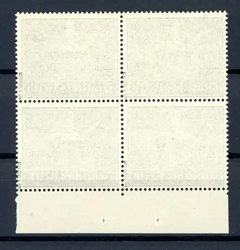 Deutsches Reich 4er Block Unterrand 698 postfrisch #HC492