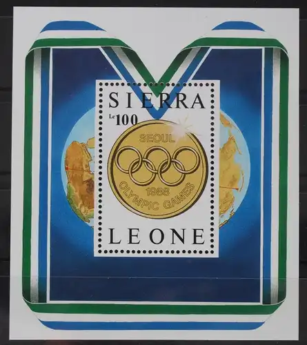 Sierra Leone Block 61 mit 1001 postfrisch #WZ694