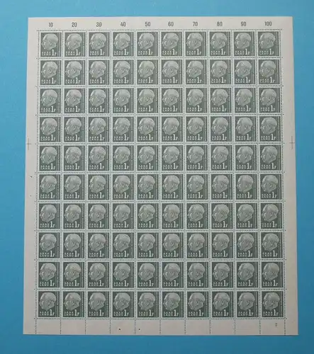 Saarland 100er Bogen 409 postfrisch Formnummer/ FN 2 #BW8524