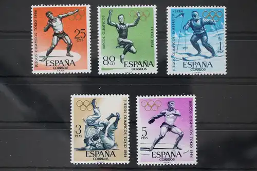 Spanien 1506-1510 postfrisch Olympische Winterspiele 1964 Innsbruck #WX034