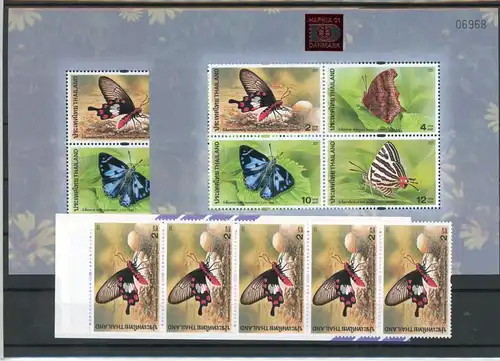 Thailand 2101-2104, M-Heft 2101, Block postfrisch Schmetterling #Schm992