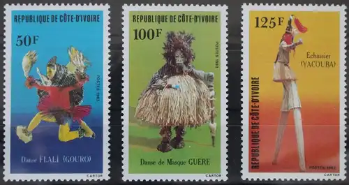Elfenbeinküste 795-797 postfrisch #WZ605