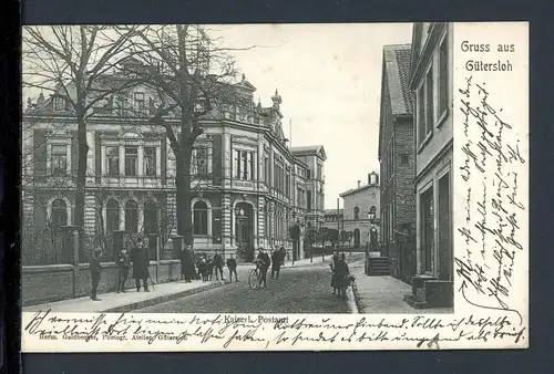 AK Gütersloh Kaiserliches Postamt 1905 #HE526