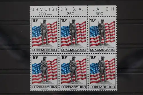 Luxemburg 1111 postfrisch als Sechserblock #WV438