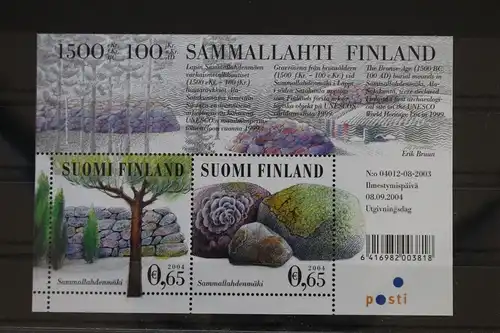 Finnland Block 35 mit 1716-1717 postfrisch UNESCO Welterbe #FA064