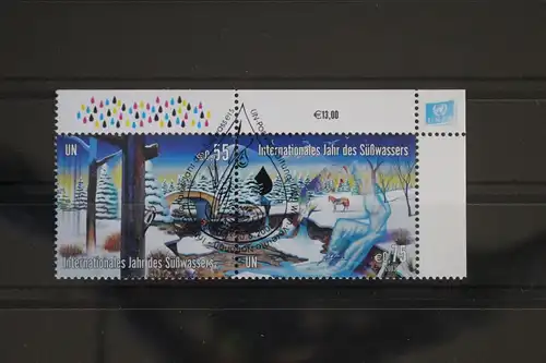 Vereinte Nationen Wien 393-394 gestempelt Paar #WZ722