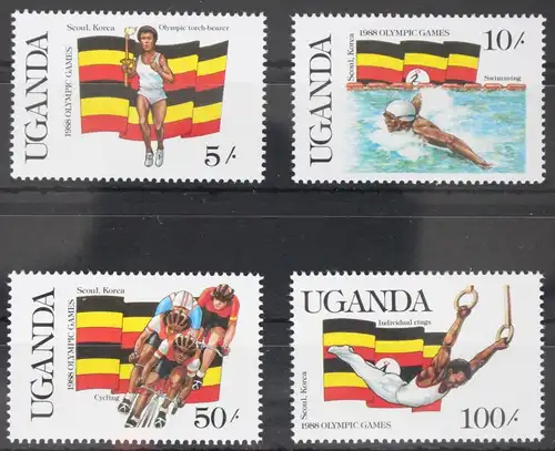 Uganda 534-537 postfrisch #WZ687