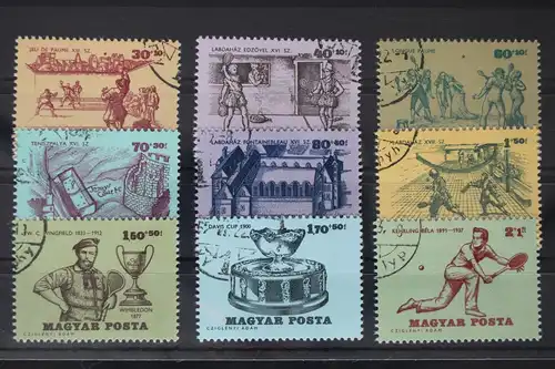 Ungarn 2127A-2135A gestempelt Sport Tennis #WX089